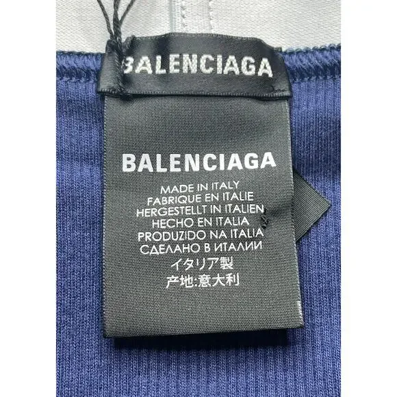 10-12 BALENCIAGA Men's Underwear Briefs 3-PACK Blue Medium